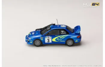 SUBARU Impreza WRC #3 Safari (2000), blue/yellow