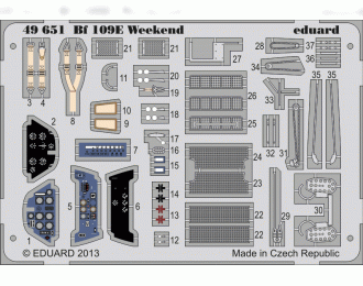 Фототравление для Bf 109E Weekend