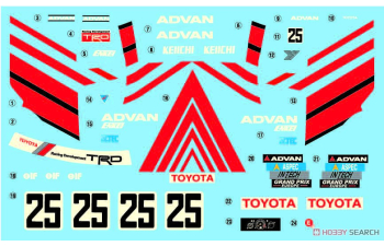 Сборная модель ADVAN Corolla Levin 3door 1985 Inter TEC Winner