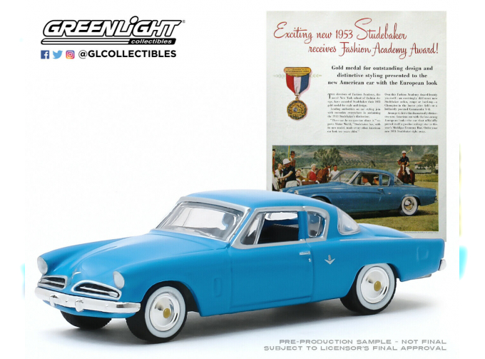 STUDEBAKER Commander "Exciting New Studebaker" 1953 Blue