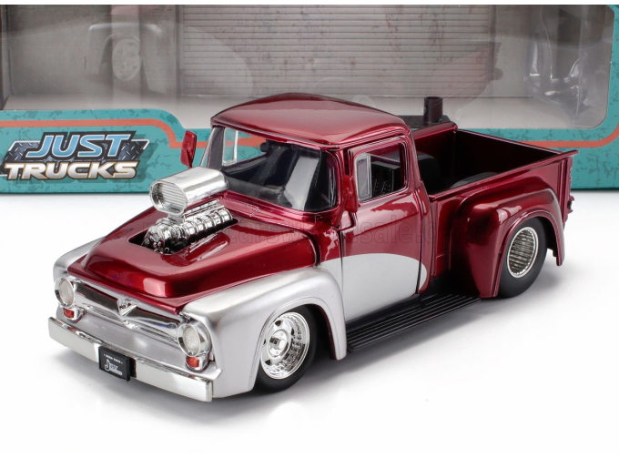 FORD F-100 Pick-up Custom With Fuel Pump (1956), Red Silver