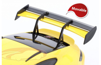 PORSCHE 911 (992) GT3 RS (2023), yellow with black rims & decor