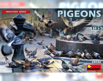 Сборная модель Фигурки голубей (PIGEONS)