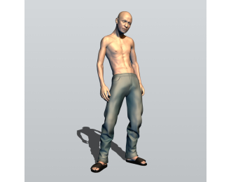 Фигура Пьянчужка (масштаб 1:24), окрашенная