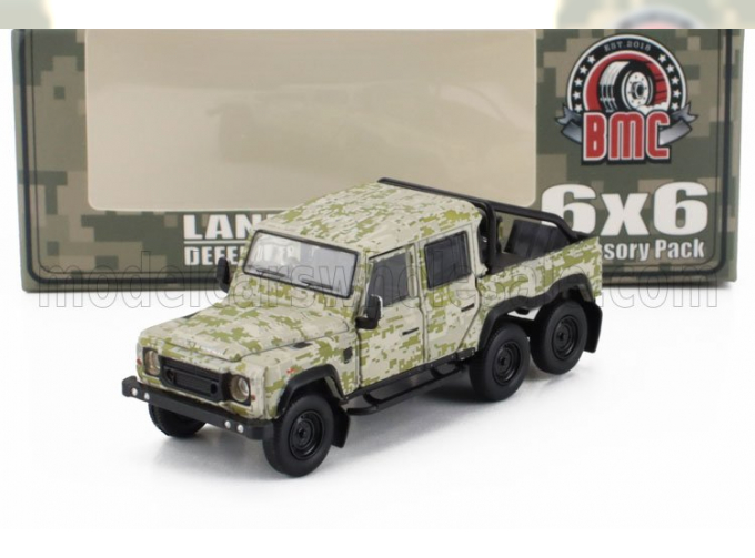 LAND ROVER Defender 110 Pick-up 6x6 Acc Pack (2016), Camouflage Green