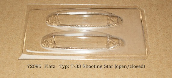 Фонарь для самолета T-33 Shooting Star (Open-closed)