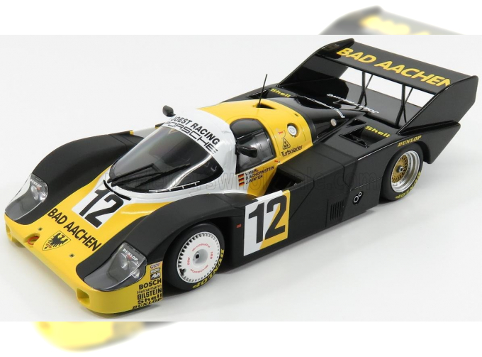 PORSCHE 956k Team Bad Aachen Schornstein Racing N 12 1000km Monza 1984 Merl - Schornstein, Black Yellow