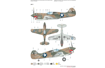 Сборная модель P-40K-1/5 Warhawk 'Short Tail'