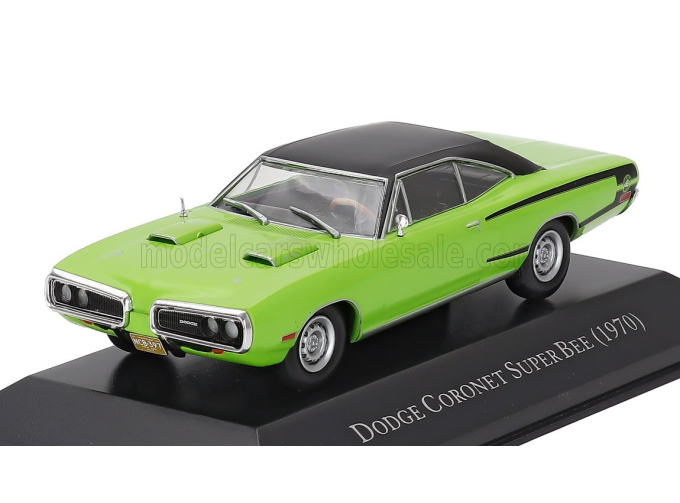 DODGE Coronet Super Bee (1970), green / black