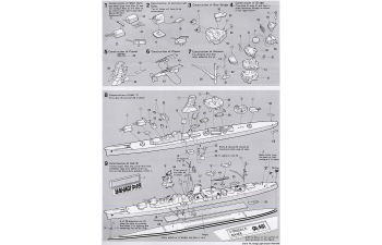 Сборная модель Yahagi Light Cruiser