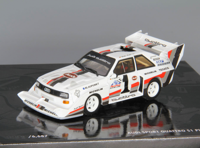 AUDI Sport Quattro S1 Walter Röhrl - Winner Pikes Peak Hillclimb (1987), white