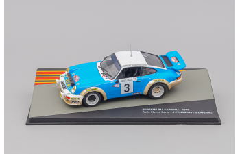 PORSCHE 911 Sc 3.0l Gitanes (night Version) №3 Winner Rally Montecarlo (1978) Jean Pierre Nicolas - Vincente Laverne, Blue White