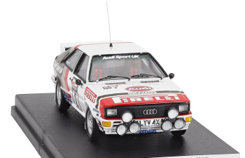AUDI Quattro (night Version) N 2 Winner Rally Scottish (1982) Hannu Mikkola - Arne Hertz, White Red