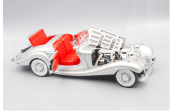 MERCEDES-BENZ 500K, серебристый, 30 см