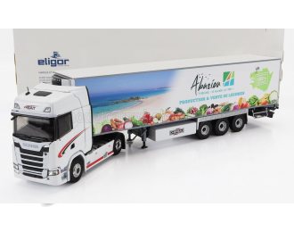 SCANIA R460 Truck Semi-frigo Abaziou Transport (2016), White