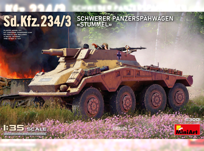 Сборная модель Sd.kfz. 234/3 Stummel Military 1945