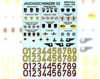 JAGDGESCHWADER 52 Wet decal