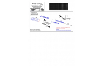 Parts to construct movabl tracks for Bt-5