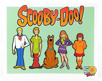 ACCESSORIES Metal Plate - Scooby Doo 50 Years, Vrious