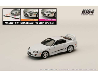 Toyota Supra RZ (JZA80) Genuine Customized Version with Active Spoiler Parts, Super white II