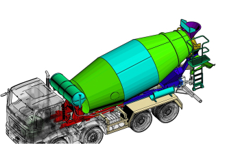 Набор для конверсии надстройка АБС (миксер) Либхер 1004 для MAN ТГС 41.480