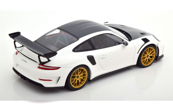 PORSCHE 911 (991 II) GT3 RS Weissach Package (2019), white/carbon-grau