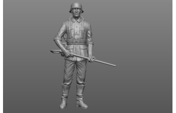 Фигурка Немецкий солдат с огнемётом (под покраску)