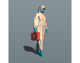 Фигурка Медик 1, окрашенная