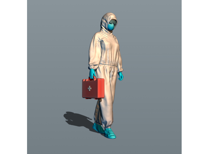 Фигурка Медик 1, окрашенная