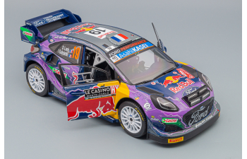 FORD Puma Rally1 Red Bull Team Ford World Rally M-sport N19 Winner Rally Montecarlo (2022) S.Loeb - I.Galmiche, Purple Yellow Black