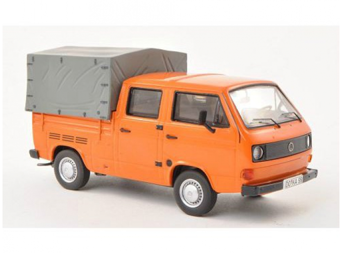 VOLKSWAGEN T3а Double Cabin (1983), orange