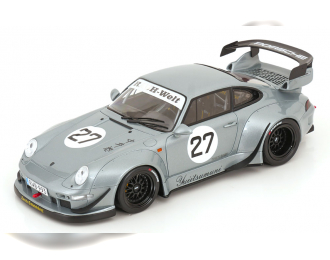 PORSCHE 911 (993) RWB YUIITSUMUNI (2024), silver-grey metallic