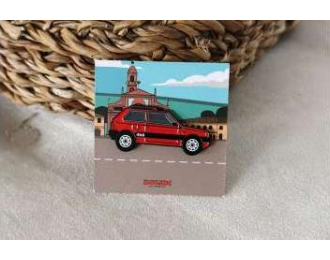 Значок Pin Fiat Panda 4x4, red