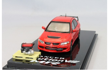 MITSUBISHI Lancer Evolution Viii With Engine (2000), red