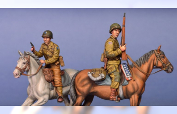 Сборная модель Фигуры U.S. HORSEMEN. NORMANDY 1944