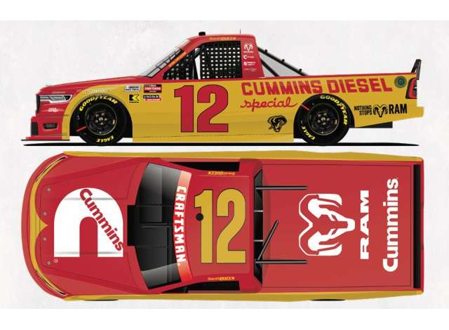 CHEVROLET #12 Brenden *Butterbean* Queen *Cummins Throwback*, red/orange 2026
