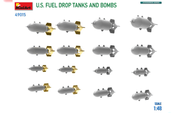 Сборная модель Military U.S. Fuel Drop Tanks And Bomb