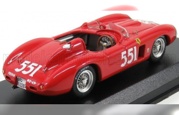 FERRARI 860 Monza Spider Ch.0628 N551 2nd Mille Miglia (1956) Collins - Klementaski, Red