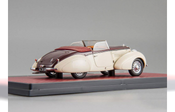 STEYR 220 Gleaser Sport Cabriolet (1938), beige / maroon