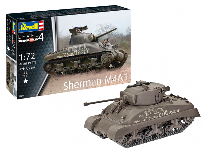 Сборная модель Американский средний танк Sherman M4A1