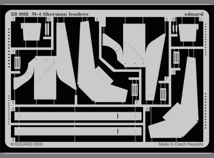 Фототравление для M-4 Sherman fenders