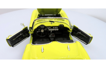 CHEVROLET Corvette Convertible (1957), yellow 