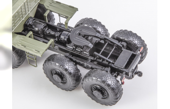 Минский 537 с полуприцепом-тяжеловозом, хаки