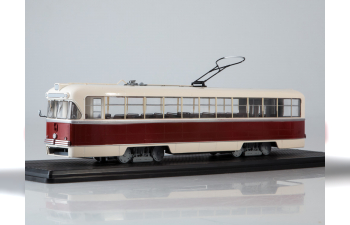 (Уценка!) Трамвай РВЗ-6М2, бежевый / бордовый