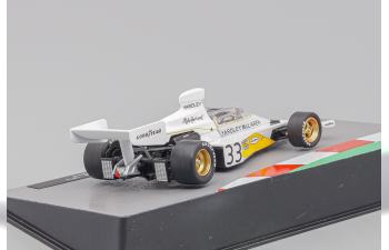 McLAREN F1 M23 Ford №33 Season (1974) Mike Hailwood, white / yellow