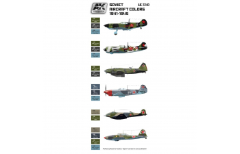 Soviet Aircraft Colours 1941-1945 (Набор Из Восьми Красок Для Советских Ввс - 1941-1945)