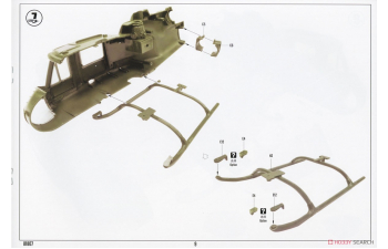 Сборная модель Вертолет UH-1 Huey B/C