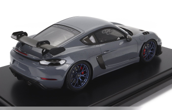 PORSCHE 718 (982) Cayman Gt4 Rs (2021) - Con Vetrina - With Showcase, Artic Grey