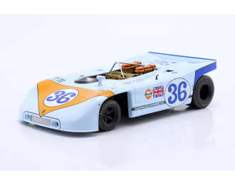 PORSCHE 908/03 Spider Team John Wyer Automotive Engineering Gulf №36 Targa Florio (1970) Richard Attwood - Bjorn Waldegaard, Light Blue Orange
