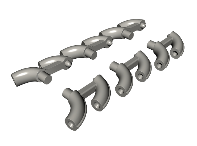 Выхлопные трубы P-40E (Special Hobby)